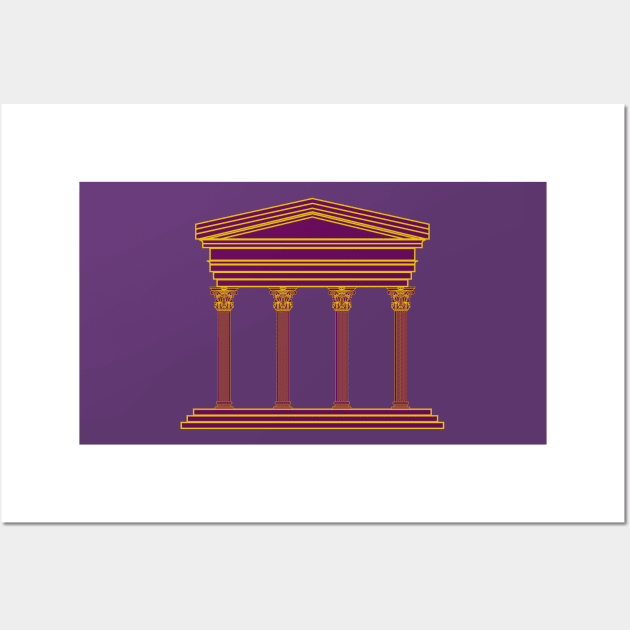 purple pantheon Wall Art by PabloDeChenez